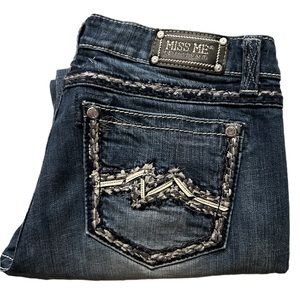Miss Me JE1205BR Medium Wash Boot Cut Bling 33X31